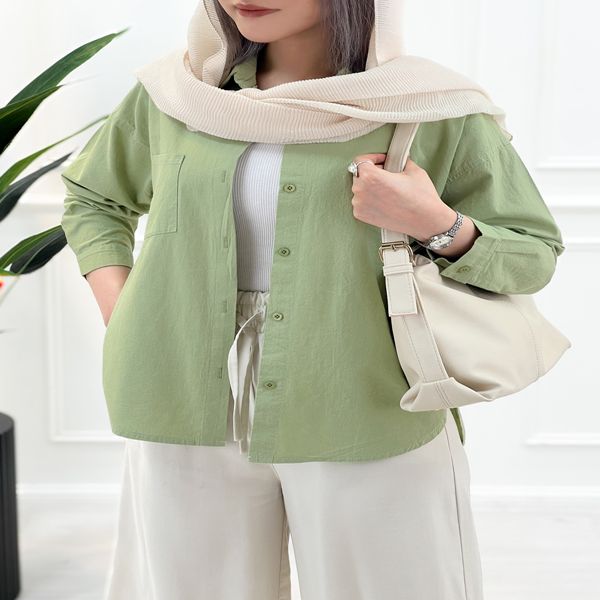شومیز کژوال زنانه لینن پارمیس