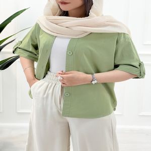 خرید اینترنتی قیمت شومیز کوتاه زنانه مرجان