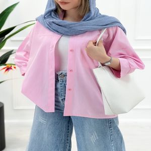 شومیز مانتویی لینن ژاله