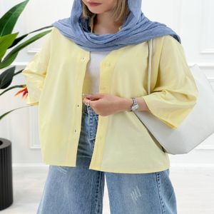 خرید اینترنتی قیمت شومیز مانتویی بغل چاک سوگند