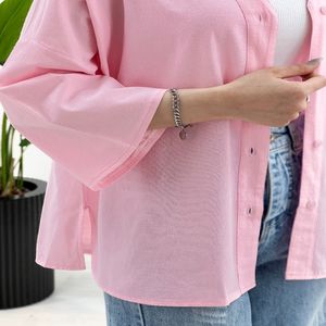 خرید اینترنتی قیمت شومیز مانتویی بغل چاک سوگند