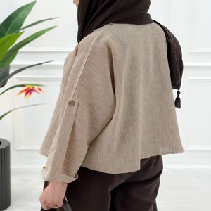 خرید اینترنتی قیمت شومیز دو جیب حصیری