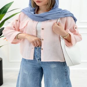 خرید اینترنتی قیمت شومیز دو جیب حصیری