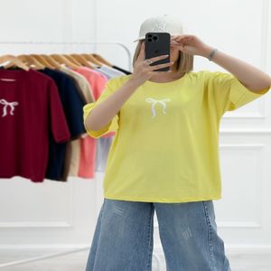 خرید اینترنتی قیمت تیشرت دخترانه پاپیونی ماهرخ