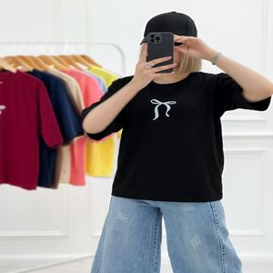 خرید اینترنتی قیمت تیشرت دخترانه پاپیونی ماهرخ