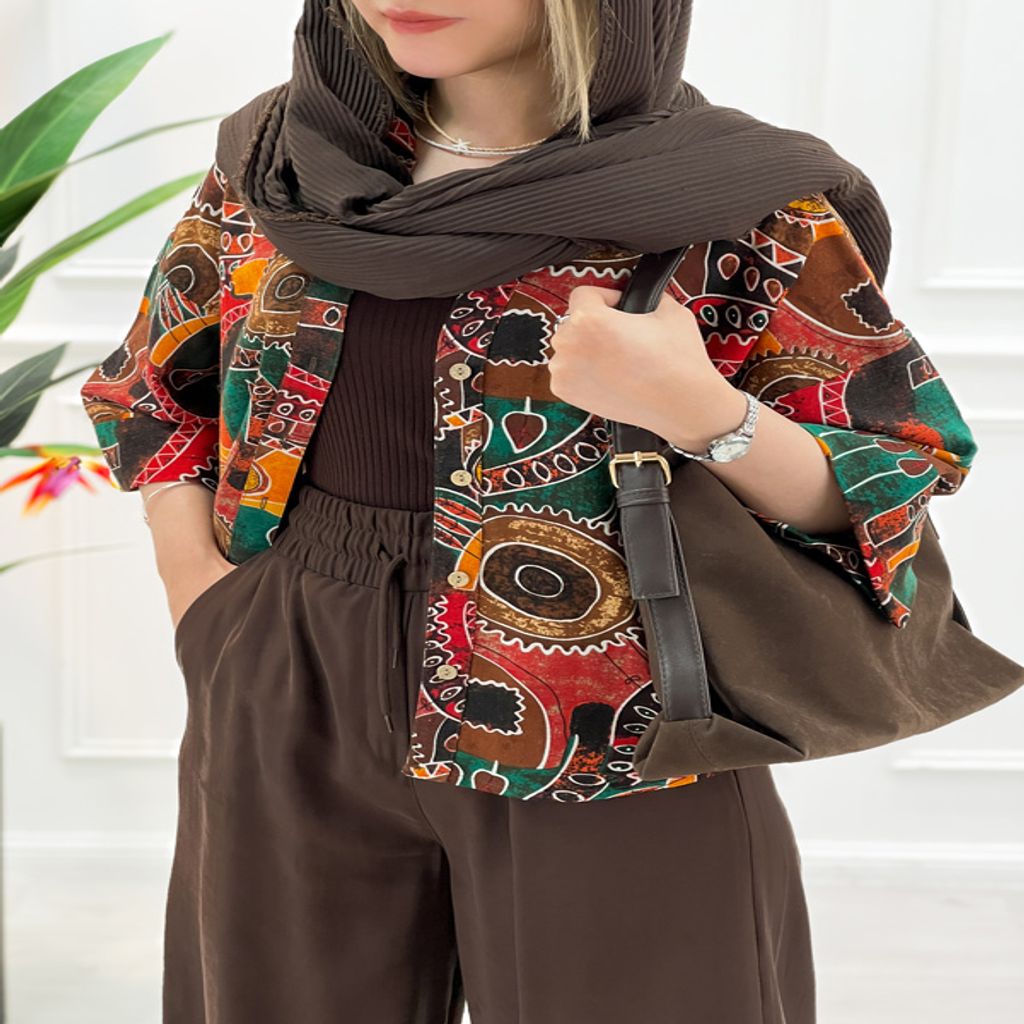 خرید اینترنتی قیمت شومیز گلدار پشت پیله نورسا