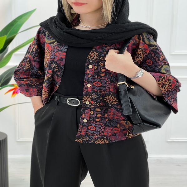 شومیز طرح دار تابستانی نورسا | تاتاتا