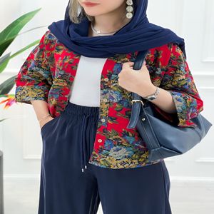 خرید اینترنتی قیمت شومیز گلدار پشت پیله نورسا