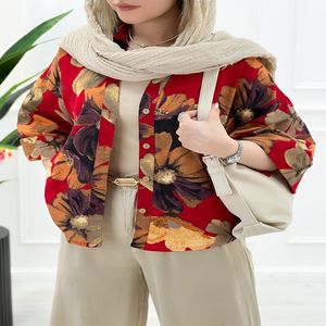 خرید اینترنتی قیمت شومیز طرح دار تابستانی نورسا | تاتاتا