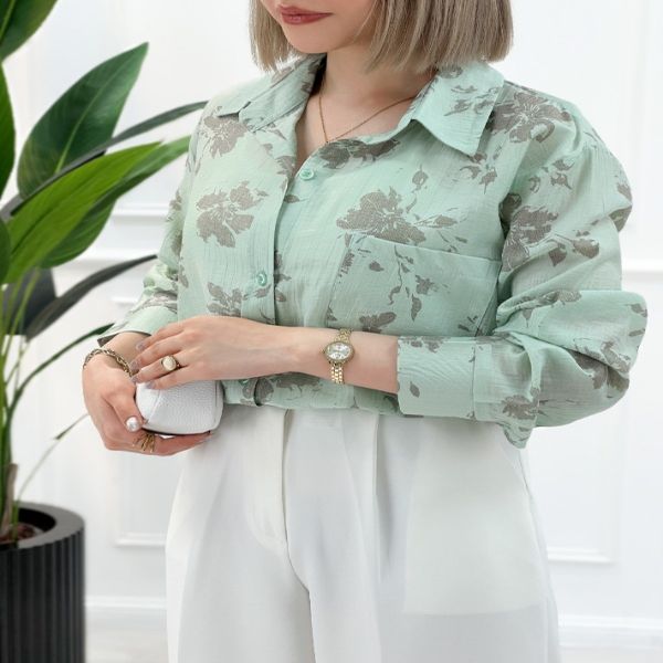 شومیز مانتویی طرح دار حنا