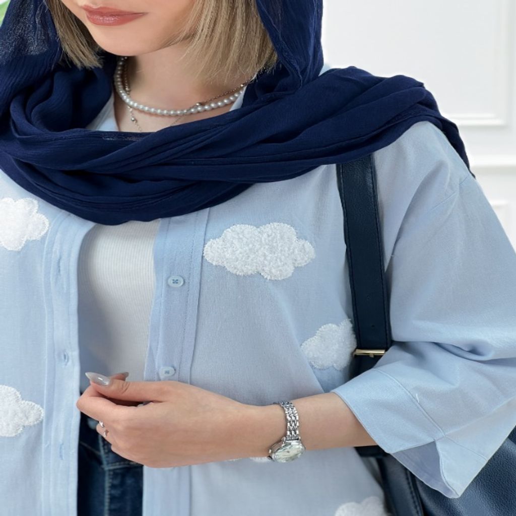 خرید اینترنتی قیمت شومیز یقه‌دار ابر