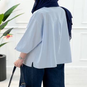 خرید اینترنتی قیمت شومیز یقه‌دار ابر