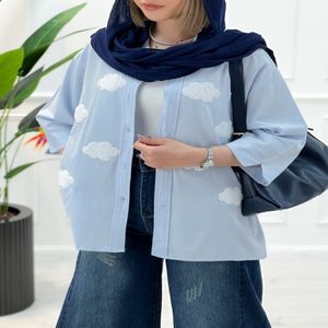 خرید اینترنتی قیمت شومیز یقه‌دار ابر