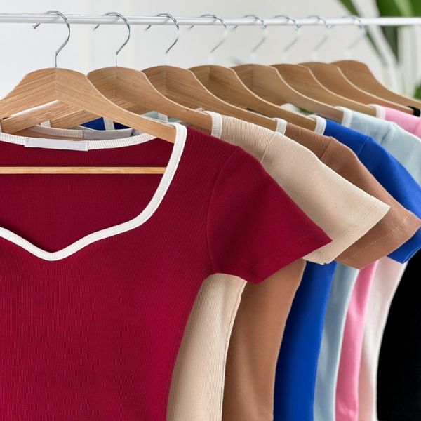 تیشرت بلند یقه دلبری