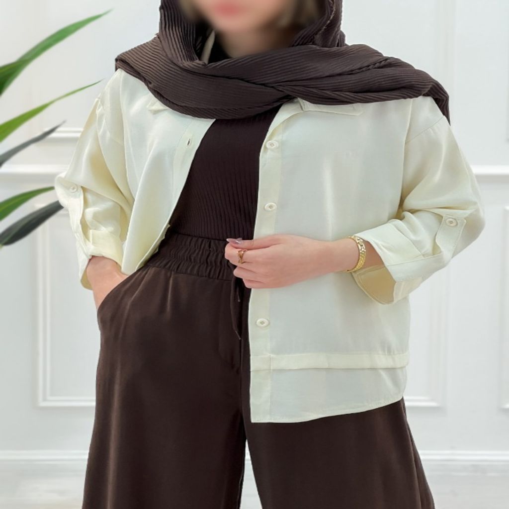 خرید اینترنتی قیمت شومیز مانتویی پیله‌دار