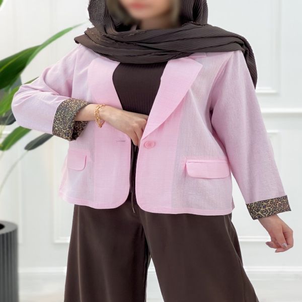 کت آستین پلنگی