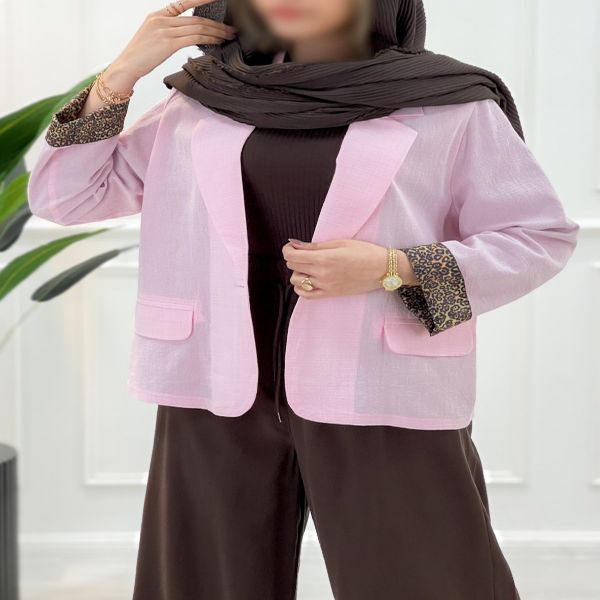 کت آستین پلنگی