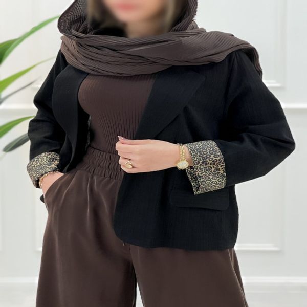 کت آستین پلنگی