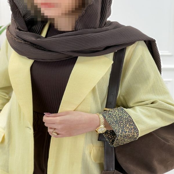 کت آستین پلنگی