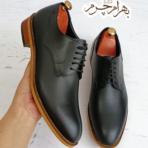 کفش مردانه مجلسی چرم طبیعی مدل آلبرت مشکی