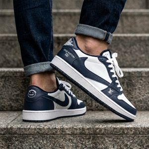 کتانی تراویس اسکات کاستوم طرح ال وی Travis Scott LV