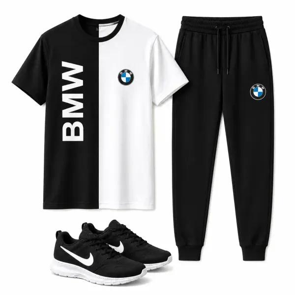 پکیج ست تیشرت شلوار bmw مردانه مدل Noman کفش ورزشی مدل Pavlo