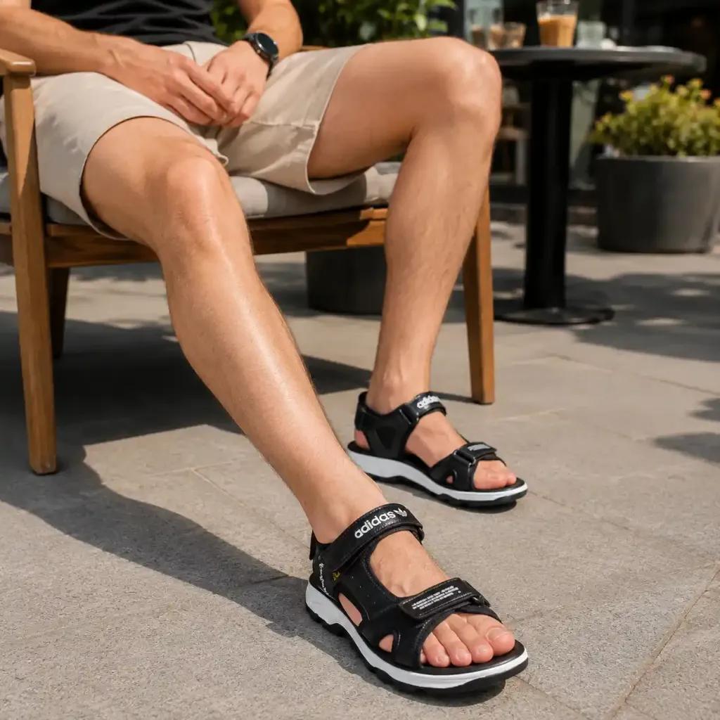 خرید اینترنتی قیمت کفش صندل مردانه مدل Adidas-مشکی