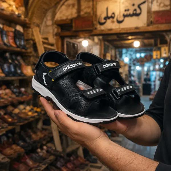 کفش صندل مردانه مدل Adidas-مشکی