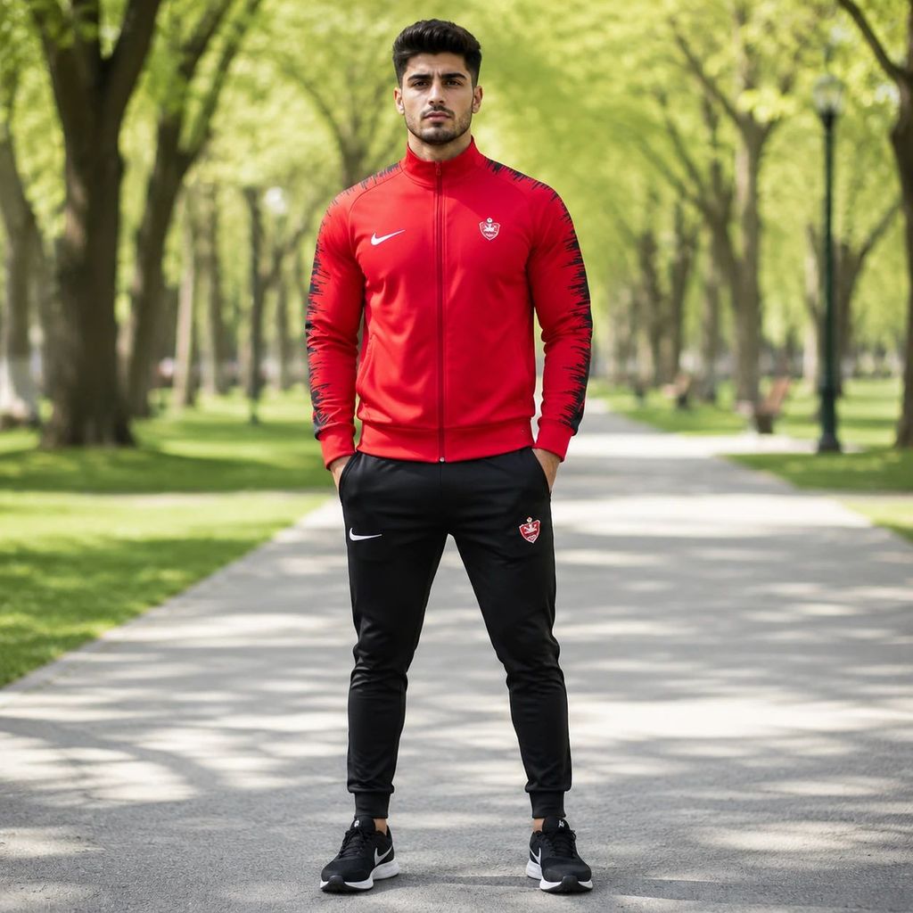 خرید اینترنتی قیمت پکیج ست بهاره مردانه پرسپولیس مدلJ92کفش ورزشی مدل Alshen