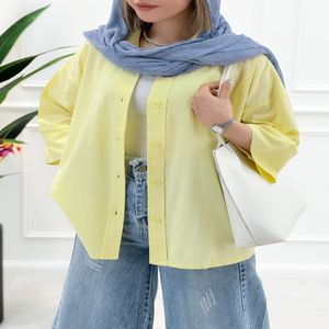 خرید اینترنتی قیمت شومیز مانتویی آهو