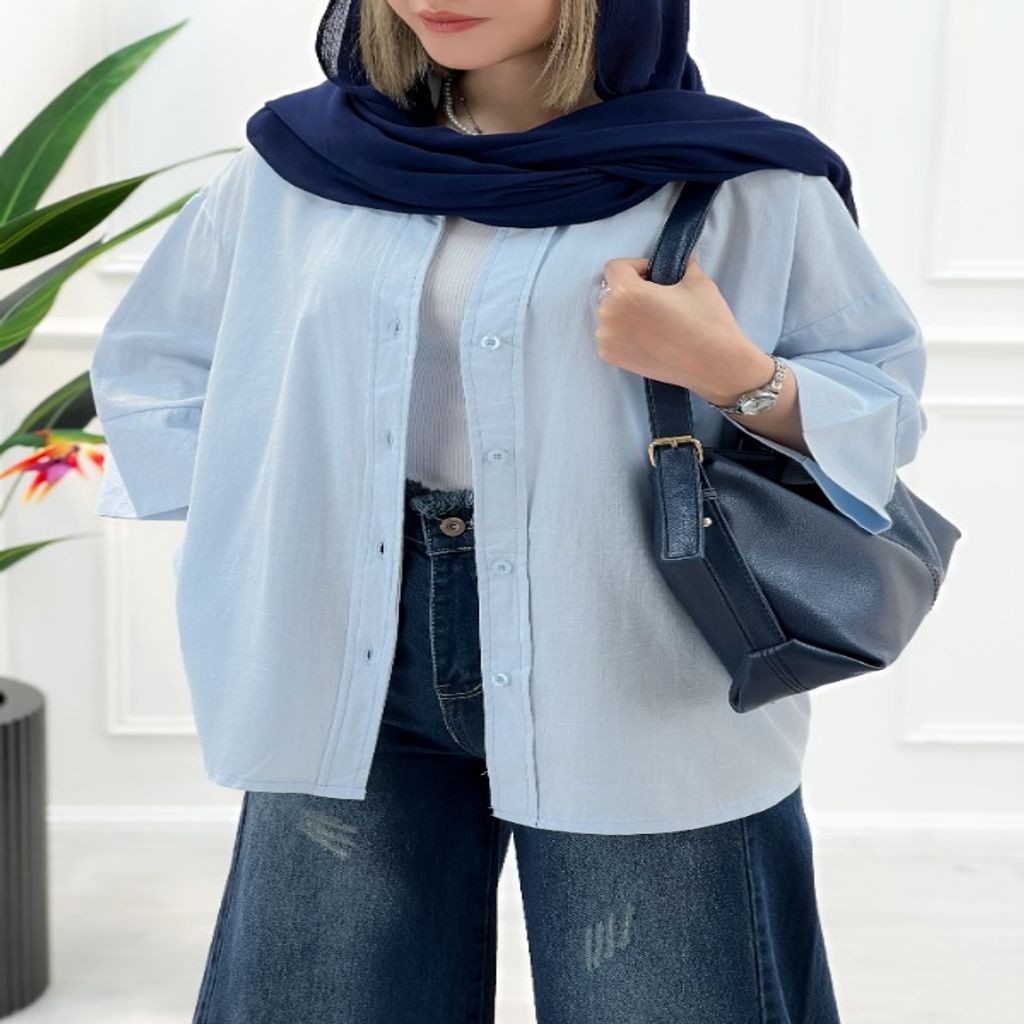 خرید اینترنتی قیمت شومیز مانتویی آهو