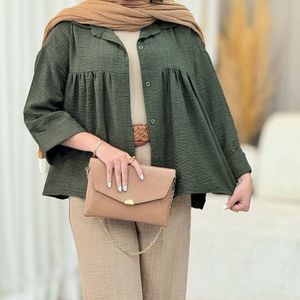 خرید اینترنتی قیمت شومیز شانتون نخی زنانه درجه 1
