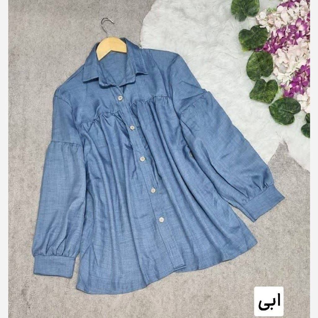 خرید اینترنتی قیمت شومیز شانتون نخی زنانه درجه 1