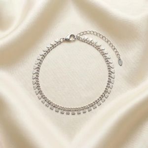 خرید اینترنتی قیمت پابند کارتیه با آویزهای قلب نقره ای