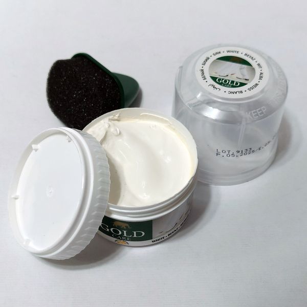 واکس کفش سفید و مشکی گلد اصل ترکیه Gold Care