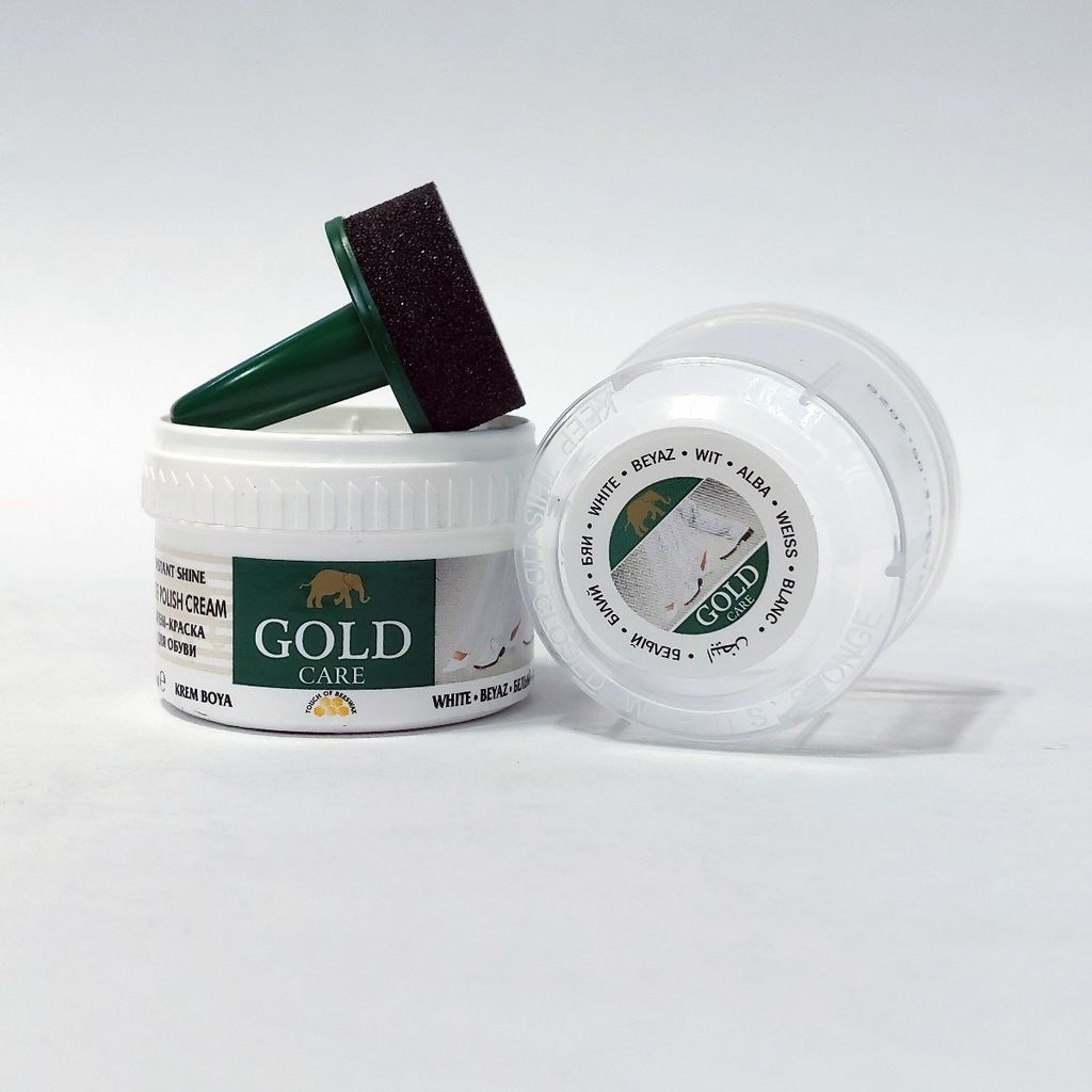 قیمت واکس کفش سفید و مشکی گلد اصل ترکیه Gold Care