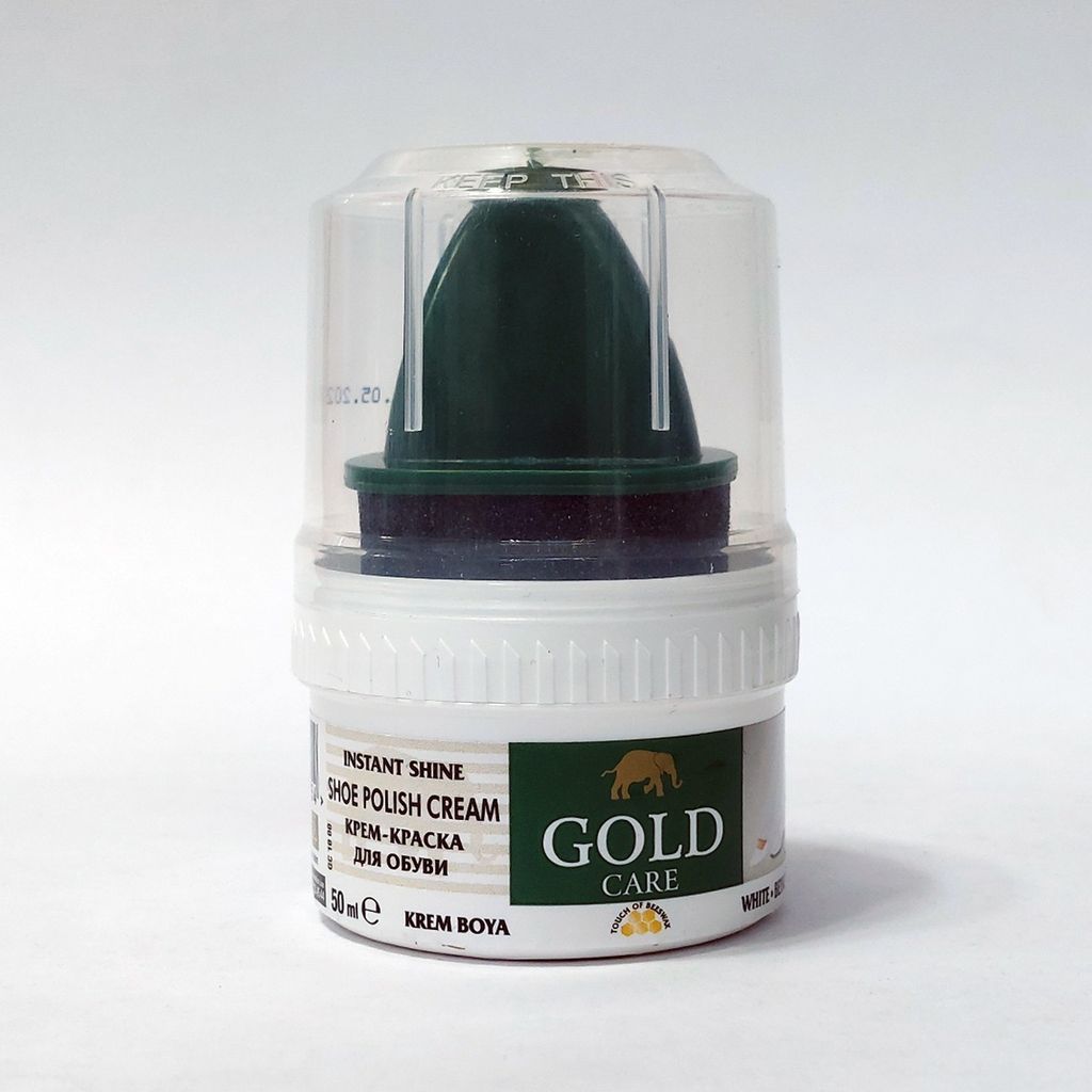 خرید آنلاین واکس کفش سفید و مشکی گلد اصل ترکیه Gold Care