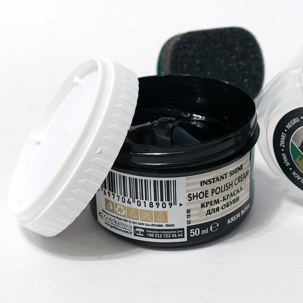 واکس کفش سفید و مشکی گلد اصل ترکیه Gold Care