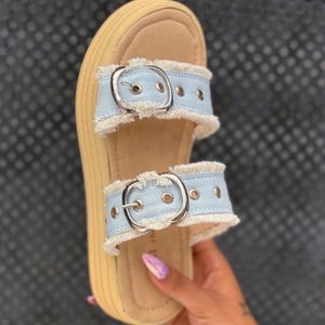 قیمت صندل جین لژ دار کد 2354