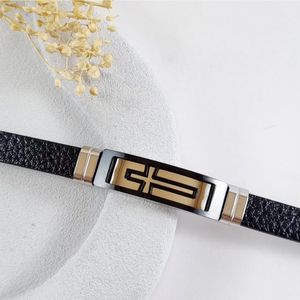 دستبند چرمی مردانه مینیمال اسپرت با یراق استیل | دلسامه