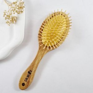 برس مو زنانه چوبی دکتر مور سایز بزرگ _ ضد وز و سبک