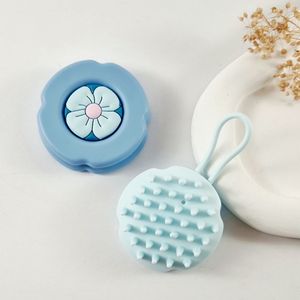 فروش اینترنتی سرشور سیلیکونی شست‌وشوی سر طرح گل | ماساژور تقویت رشد مو