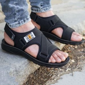 خرید اینترنتی صندل تابستانی مردانه مدل آسیا رنگ مشکی