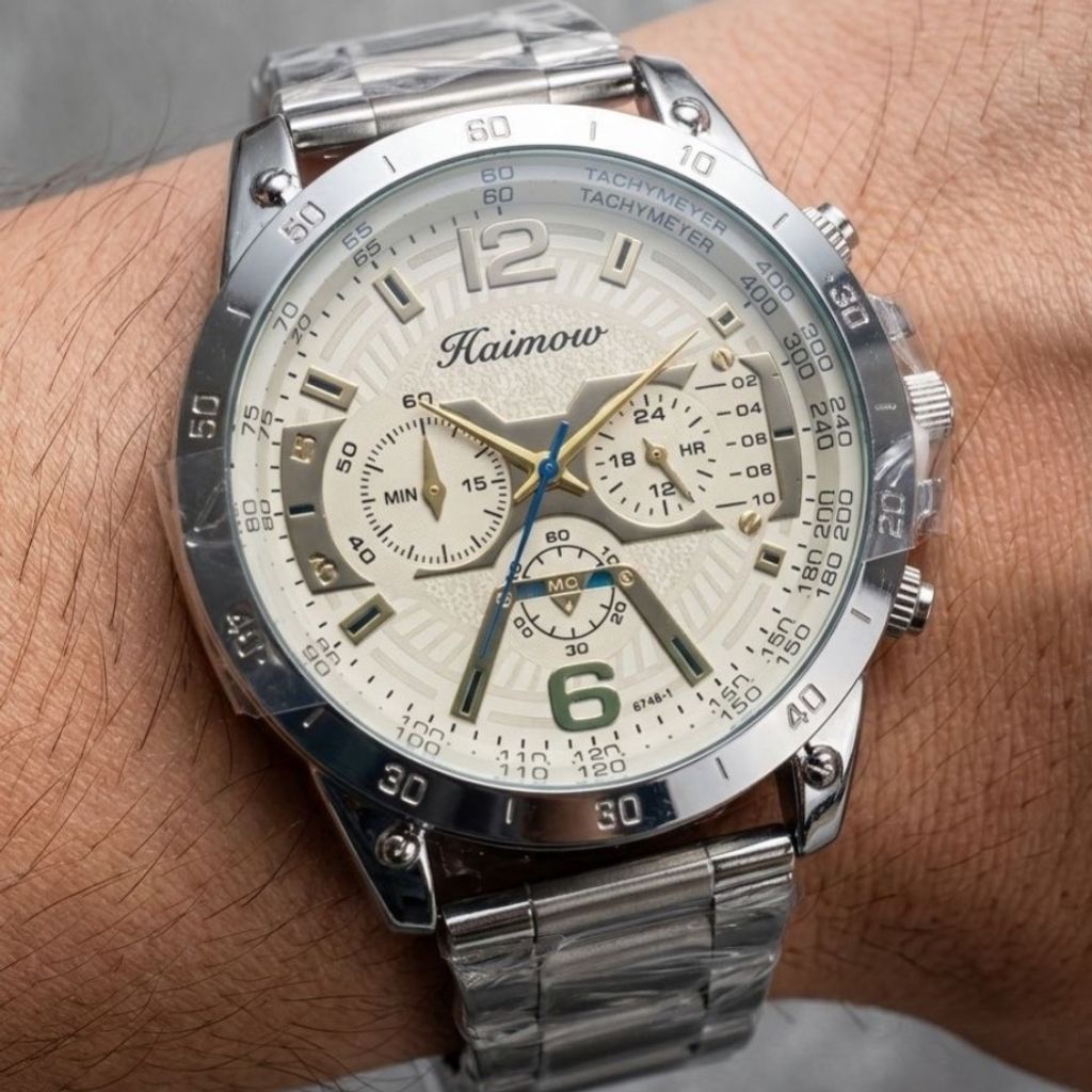 خرید انلاین ساعت مردانه طرح سه موتوره برند HAIMOW