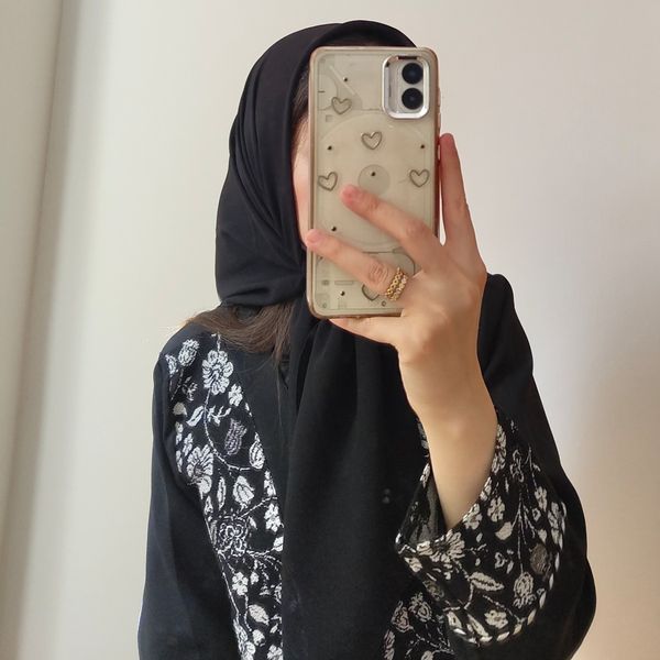 روسری کرپ مشکی