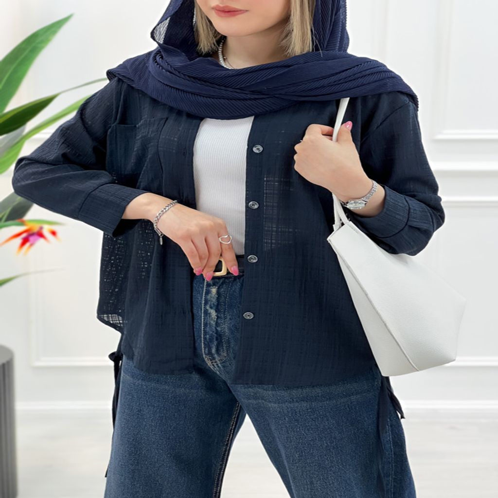 خرید اینترنتی قیمت شومیز شیشه‌ای لیدیا