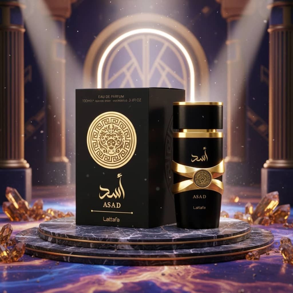 قیمت ارزان عطر ادکلن لاکچری اصل امارات مردانه اسد لطافه اورجینال - هولوگرام 3 بعدی