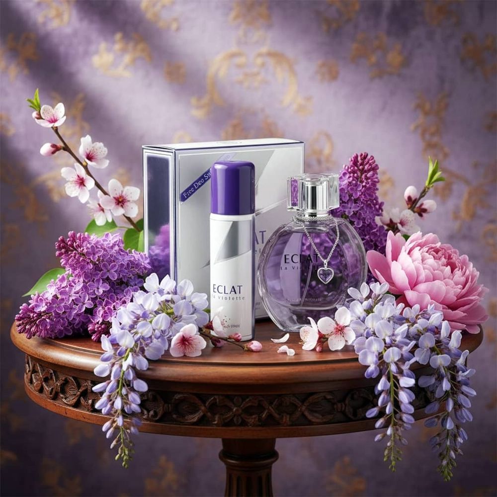 خرید آنلاین عطر اصل امارات زنانه لانوین اکلت د آرپج فراگرنس ورد بهمراه اسپری هدیه
