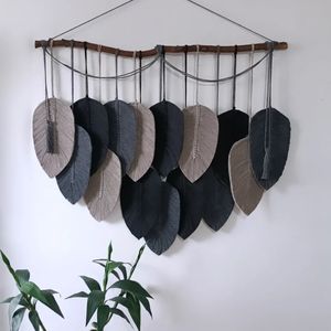 دیوارکوب برگ مکرومه مدرن مدل هانیل