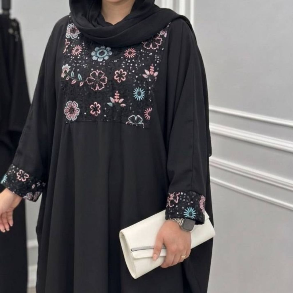 خرید انلاین مانتو عبایی شکوفه